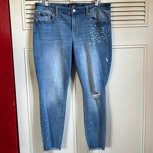 Gap Skimmer Lightwash Cropped Jeans Sz 14/32